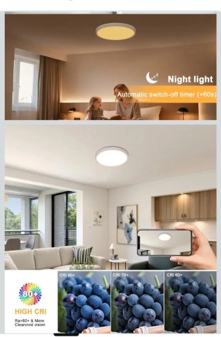 Lampada LED da soffitto dimmerabile
