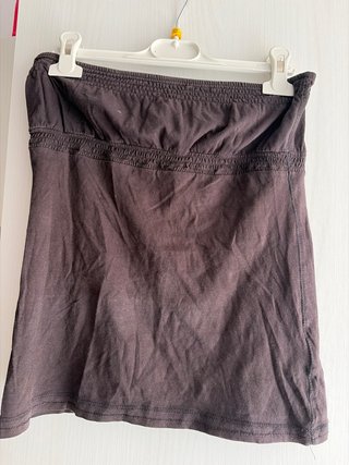 Top a fascia Terranova nero donna S