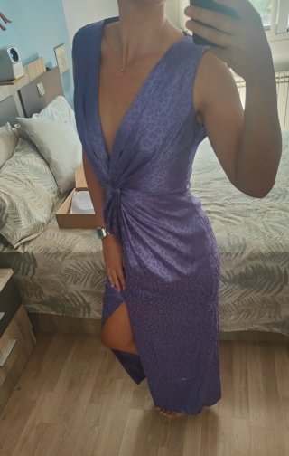 Vestido Morado Centella Talla 36