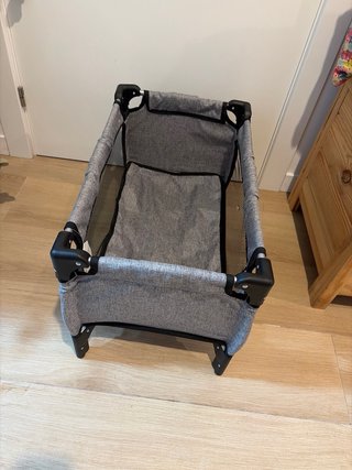 Cuna de viaje plegable para muñeco