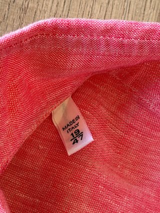 Camicia Oriali Uomo XXL Rosa 100% Lino