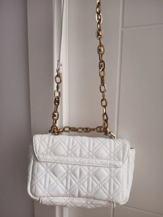 Bolso Blanco Zara Cadena Dorada