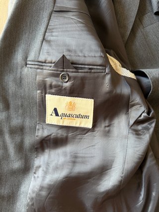 Giacca Aquascutum Uomo 48 IT - M Grigio Antracite