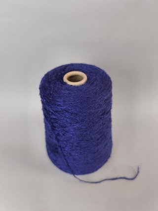 Cono hilo pestaña azul marino para tejer