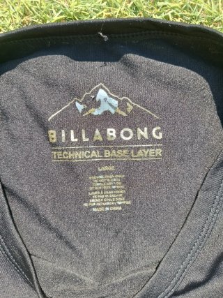 Camiseta Billabong Surf Manga Larga Negra
