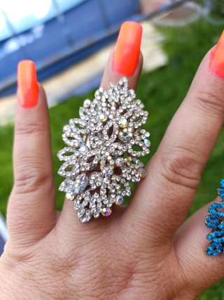 Lote 2 anillos grandes ajustables
