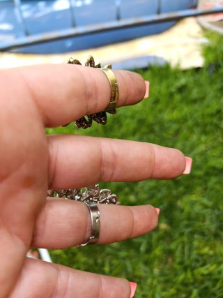 Lote 2 anillos grandes ajustables