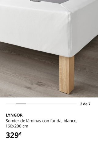 Somier LYNGOR Ikea sin usar como nuevo!