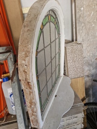 Ventana vidriera antigua