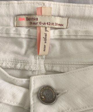 Shorts vaqueros blancos