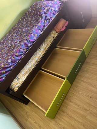 Cama nido con cajones y cama extra
