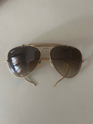 Gafas de Sol Ray-Ban Aviator Doradas Marrones