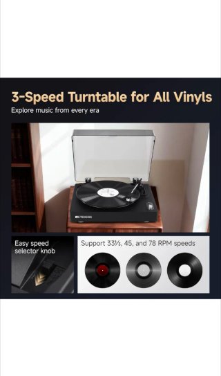 Tocadiscos Ricatech Negro