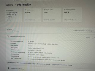 HP Z2 Mini G3 i7 32GB RAM 2TB NVMe SSD