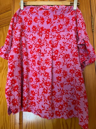 Camisa Lefties Flores Rosa y Rojo Talla XL