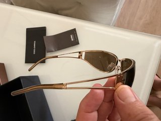 Gafas de Sol Loewe Marrón y Dorado
