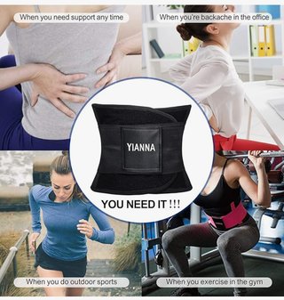 Cinturón Yianna Negro Talla S con bolsa