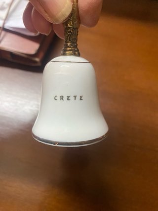 Campanella souvenir vintage Creta