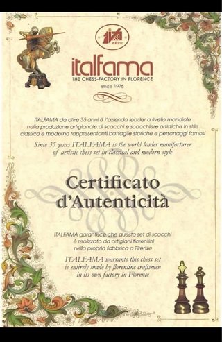 Set Scacchi Egiziani Italfama Metallo