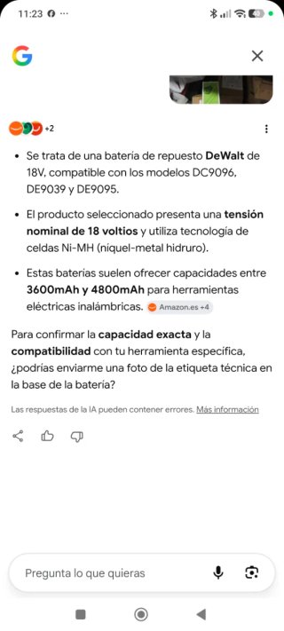 Batería DeWalt Compatible