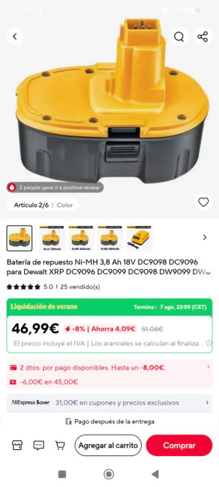 Batería DeWalt Compatible