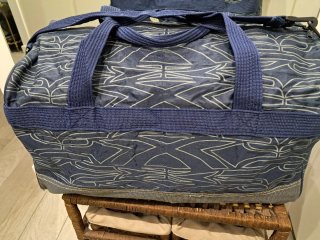 Bolso de deporte Turbo azul y blanco