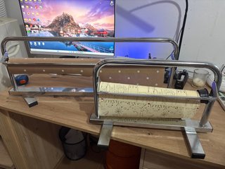 Soporte metálico rollos papel envolver