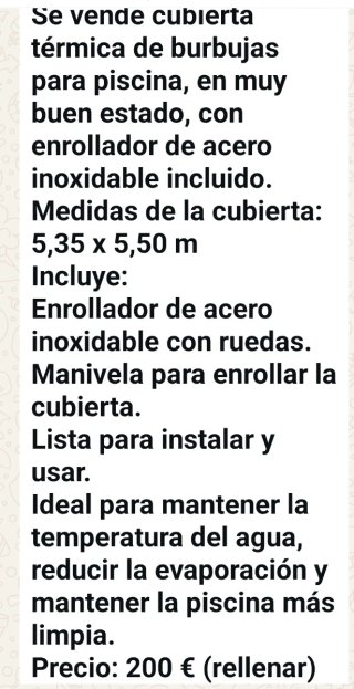 Enrollador Cubierta Piscina
