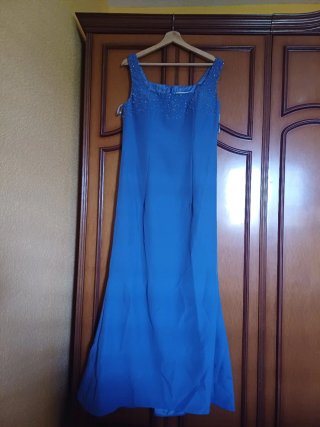 Traje de fiesta mujer azul