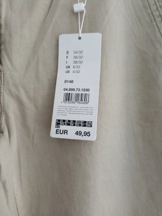Pantalón S.Oliver 38/M nuevo