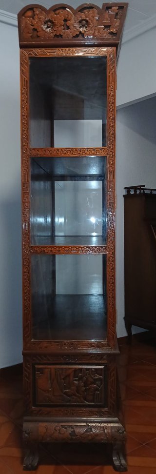 Vitrina Antigua Madera y Cristal