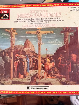 Vinilo Beethoven Missa Solemnis EMI Angel