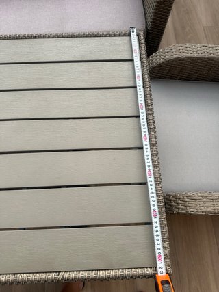 Mesa Terraza Ratán 140x70