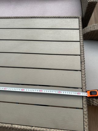 Mesa Terraza Ratán 140x70