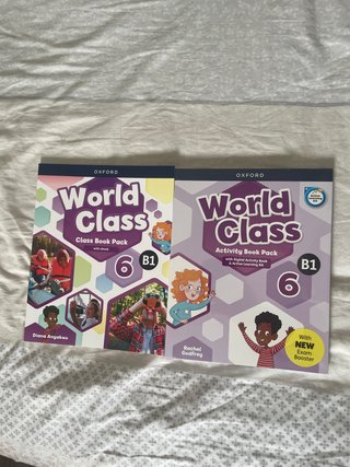 Pack de 2 libros ingles( B1) 6 prim WORLD CLASS