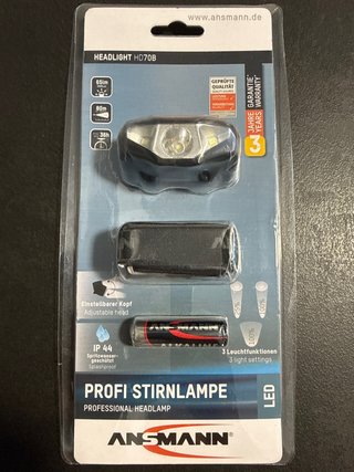 Linterna Frontal ANSMANN HD70B LED 65lm