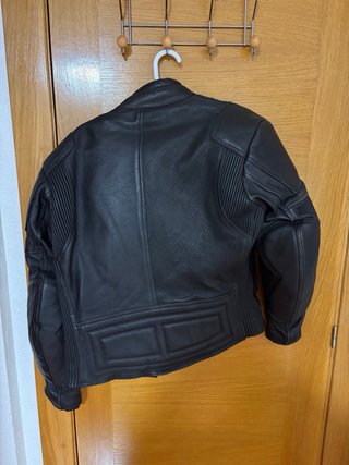 Chaqueta de moto de cuero negra Talla XS