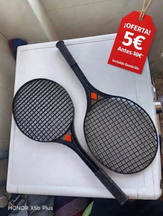 2 Raquetas de Tenis Negras