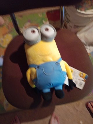 Peluche Minion con Gafas y Mono Azul