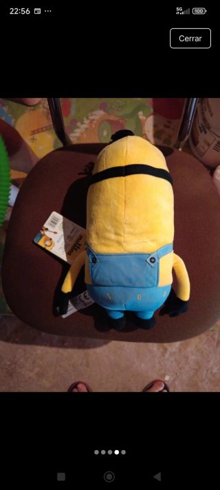 Peluche Minion con Gafas y Mono Azul