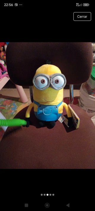 Peluche Minion con Gafas y Mono Azul