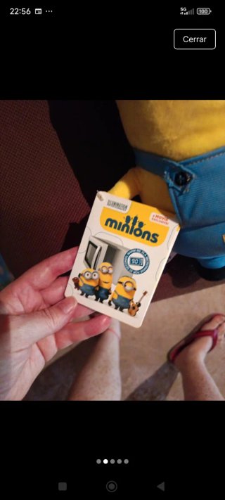 Peluche Minion con Gafas y Mono Azul