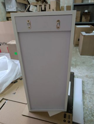 Armario baño blanco puerta cristal