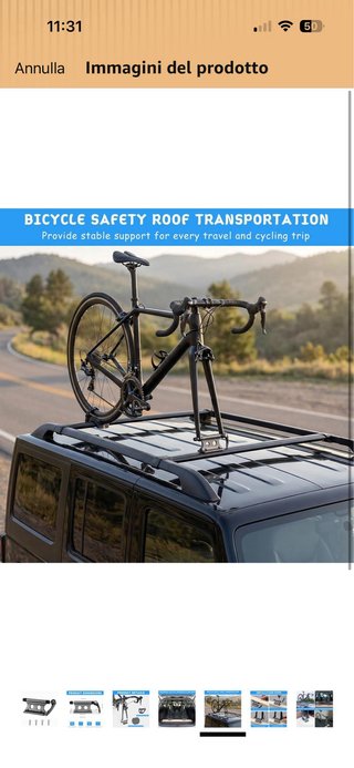 Supporto forcella bici nuovo
