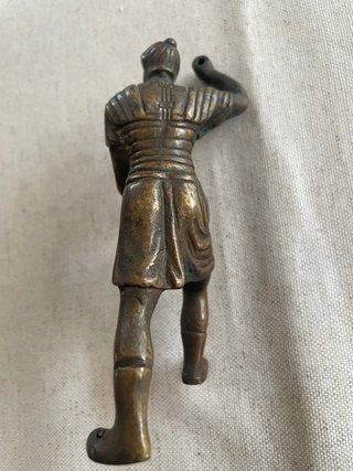 Figura Antigua Bronce Guerrero