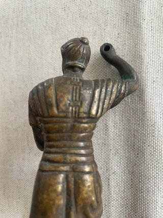 Figura Antigua Bronce Guerrero