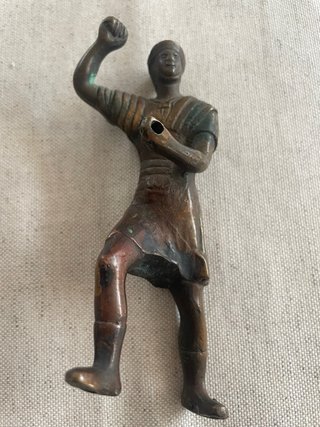 Figura Antigua Bronce Guerrero