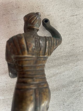 Figura Antigua Bronce Guerrero