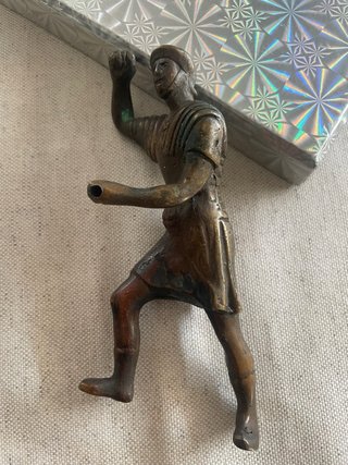 Figura Antigua Bronce Guerrero