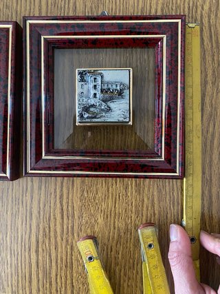Coppia quadretti miniatura argento
